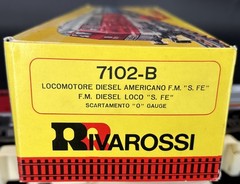 Rivarossi O Scale Fairbanks-Morse Santa Fe Diesel Locomotive #7102-B L/N In Box