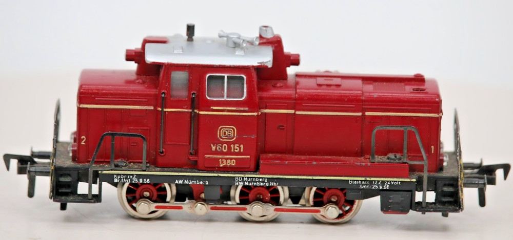 Fleischmann HO OO 1380 Diesel Locomotive BR V60 151 DB OVP #9020