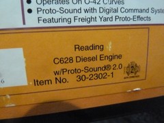 MTH RAILKING O-GAUGE 30-2302-1 READING C628 Diesel Locomotive BRAND NEW