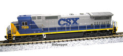 N SCALE ATLAS SILVER SERIES #40005652 CSX Dash 8-40C Locomotive YN2 DCC Ready