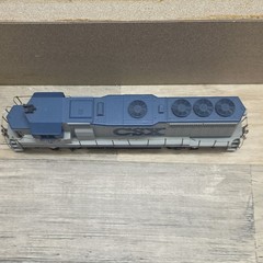 CSX Transportation 6383 HO Scale Diesel Locomotive C-C Gray Blue Painted Model