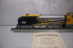 Hawthorne Village NFL Green Bay Packers Locomotives AB HO 3 Pc Train Car Set