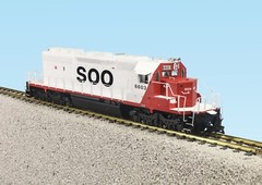 USA Trains G Scale SD40-2 Diesel Loco 22320 SOO LINE SD40-2 WHITE/RED