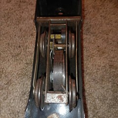 Vintage 40’s Pressed Steel Wind – Up Black Commodore Vanderbilt Engine