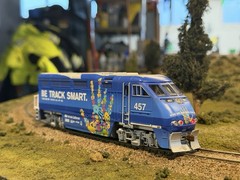 HO Scale Athearn F59phi #457 “Be Track Smart” DCC