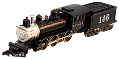 N MDC Roundhouse 8054 ATSF 2-6-0 Mogul #146 & Tender (Tested) NIB rapido cplrs