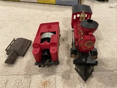 AHM J.W. Bowker V. & T. R. R. Red Model Train Locomotive and Tender B23