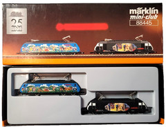 Marklin Z 88445 SBB CFF FFS Re 460 017-7 Set of 2 Electric Locos LEDs (tested)