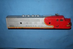 Lionel #2343 Santa Fe F3 Diesel Locomotive Shell