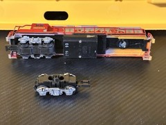 Santa Fe 3500 Red And Silver Complete Official Life Like Model Train