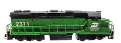 N Life-Like 7841 EMD GP38 BN Loco #2311 (Tested-no box) knuckle couplers