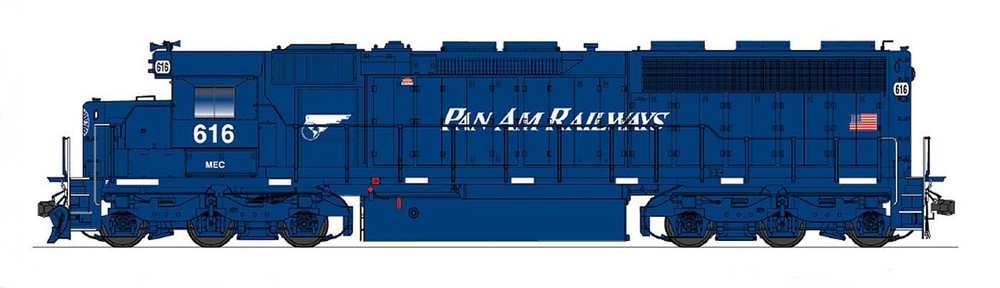 Intermountain ~ N Scale ~ SD45-2 ~ Pan Am Railway #618 ~ Standard DC ~ 69588-03
