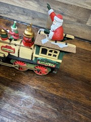 New Bright Holiday Express Locomotive Animated Engine Train Santa’s Fe