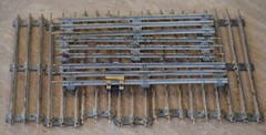 LIONEL 027 Gauge Straight Tracks Lot of 10 Made in USA 1950’s AS IS CONDITION