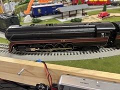 MTH RAILKING NORFOLK AND WESTERN J STEAM ENGINE #611 AND TENDER -UPGRADED TO PS1