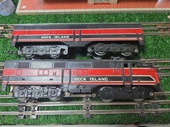 Marx 99 Rock Island A-B Set. A Is Powered, B Is Non Powered