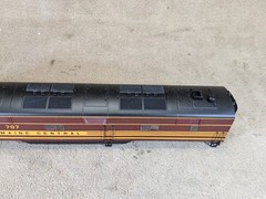 Proto 2000 21121 HO Scale Maine Central E-7 Diesel Locomotive #707 UNTESTED