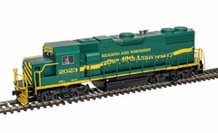 Atlas Trainman HO EMD GP38-2 Reading Blue Mountain & Northern RBMN #202 10004580
