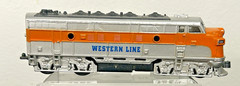 Classic Loco Powerful Pull Back~Western Lines Diesel Engine Train~1620 Toysmith