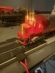 Tyco Mantua HO Scale Diesel Loco 1:87 Santa Fe Silver Red #4301 (Working)