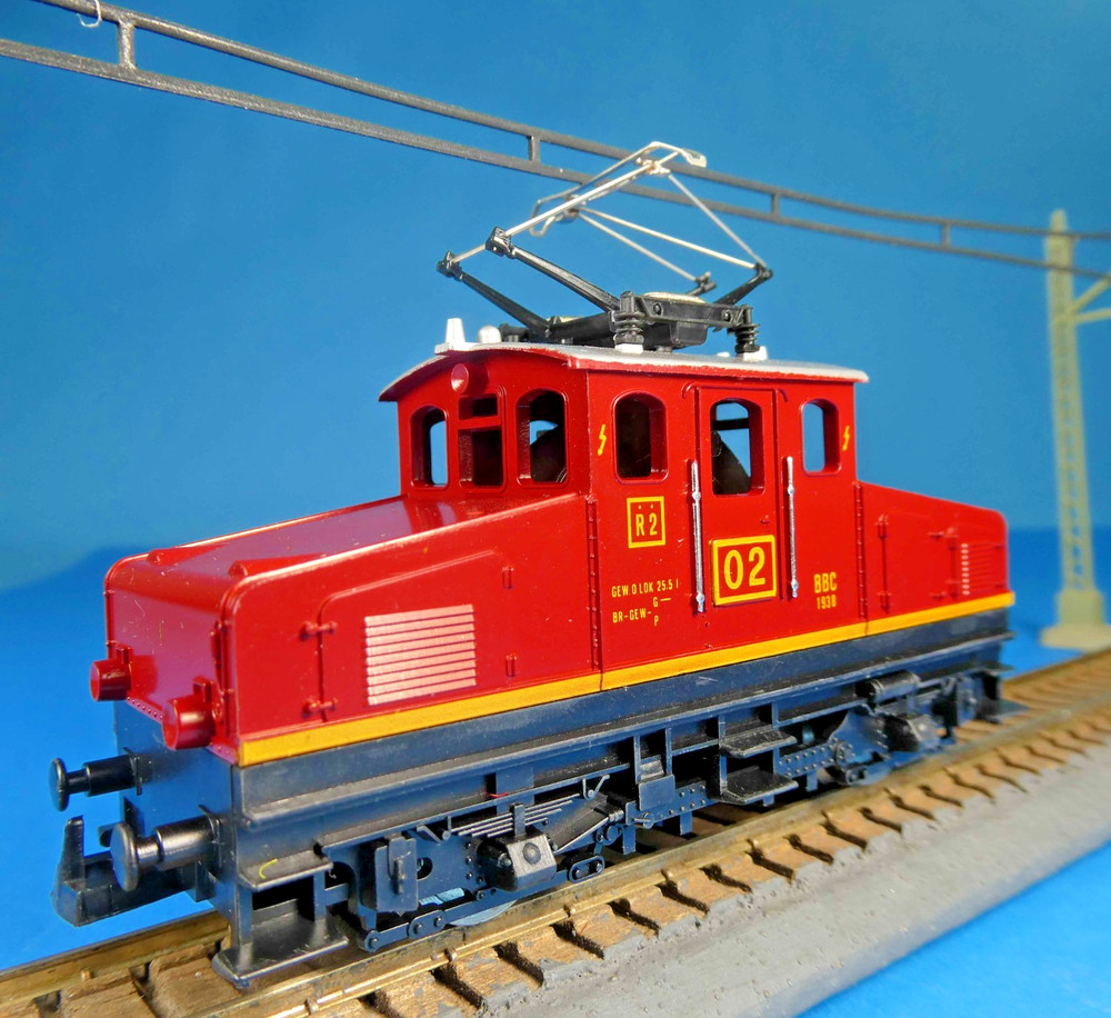 LIMA HO 201662 G E69 ELECTRIC LOCO w PRIVATE SWISS BBC RAILROAD LIVERY-OB – 1983