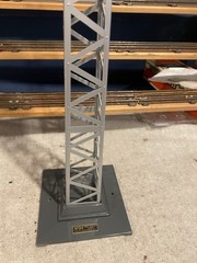 MTH #94 High Tension Tower. Grey Base LN in the box.l