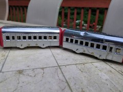 Hafner Overland Flyer M-10000 Streamliner Train Set Red And Chrome+Original Box