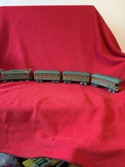 Lionel Gauge O Elect engine 253 With Cars 608 And two 607 Cars