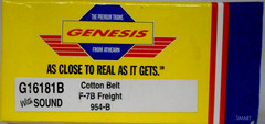 ATHEARN Genesis HO Scale G16181 F-7-A /B Factory DC/DCC Sound COTTON BELT