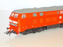 ROCO 63490 DCC Ready, 215 cl. DB Diesel. As New cond. HO Scale. 2 rail DC.Boxed