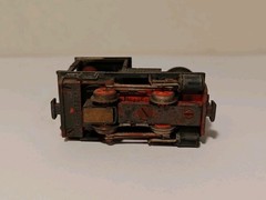 Egger Bahn Black Steam Locomotive HOe Narrow Gauge Very Rare Weathered