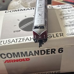 Arnold Digital N Gauge Diesel Locomotive BR 221 Deutsche Bahn Red Silver Black