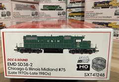 HO ScaleTrains Rivet Counter SD38-2 Chicago & Illinois Midland #75 DCC/Sound/NIB