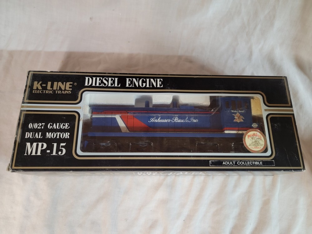 K Line O Trains Anheuser-Busch MP-15 Diesel Engine Circa 1987 K2298-0001