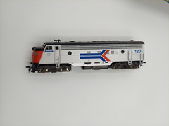 HO Scale Atlas #7044 FP7 Powered Diesel Engine Locomotive Amtrak #123