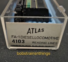 Atlas N Gauge #4103 FA-1 Reading Lines Powered Engine Used “SEE DESCRIPTION”