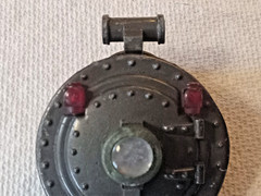 VINTAGE PREWAR LIONEL TRAIN 249E STEAM ENGINE FRONT BOILER GRAY HATCH W/ LATCH