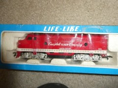 Vintage Life Like HO Scale Campbell Soup F-7 Diesel Locomotive MIB