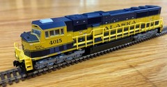 N scale Kato 176-6411 Alaska Railroad EMD SD70MAC 4015 Spirit of North Pole
