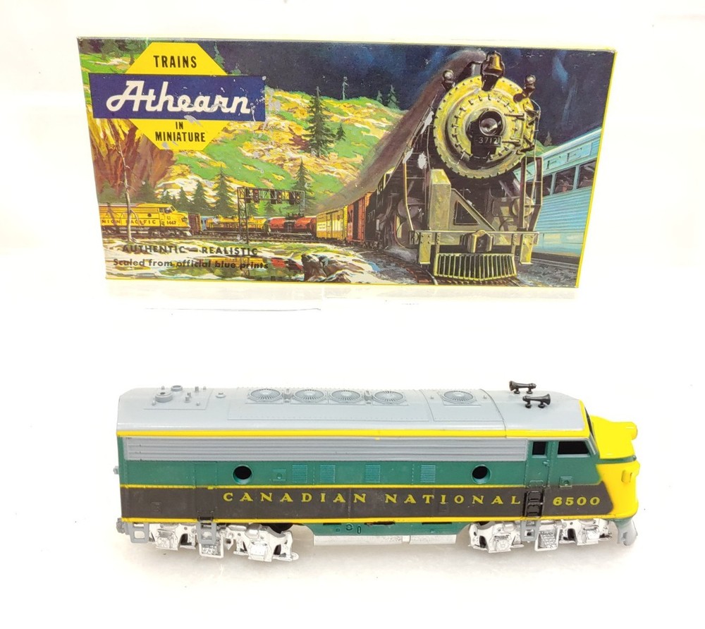 Rare Athearn HO Yellow Box 1025 F7 CN A Diesel Locomotive Engine Dummy In Box