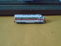 INTERMOUNTAIN EMD F7A DIESEL LOCOMOTIVE – BURLINGTON #167C (DCC ADDED) N