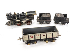 Ives 1118 Electric Steam Locomotive w/ Tenders & Cars O-Gauge