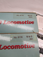 Lot of 2 HO Proto 2000 Series E8/9 B&O Locomotive #8119 92A & 8118 92 Unused?