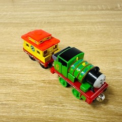Mint Grand Opening Percy Thomas & Friends Take N Play Along Diecast Push Trains