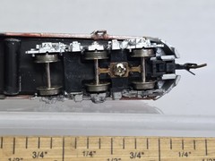 Con Cor N Scale Custom Santa Fe E8 Dummy Diesel Locomtive Lighted Knuckles ATSF