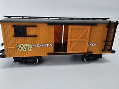 1986 Denver Express G-Scale Train – 4 Cars & Tracks – New Bright Untested