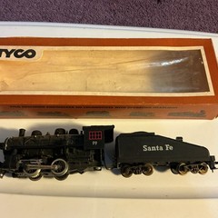 Tyco 99 HO Gauge Model Railroad Santa Fe 0-4-0 Steam Locomotive Tender Untested