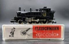 FLEISCHMANN 7031 N PICCOLO BR91 2-6-0 STEAM TENDER LOCOMOTIVE OVP TESTED