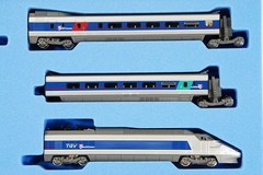 KATO N scale TGV 10-909 La Ligne de Coeur France Suisse 6 car set Flaw Condition