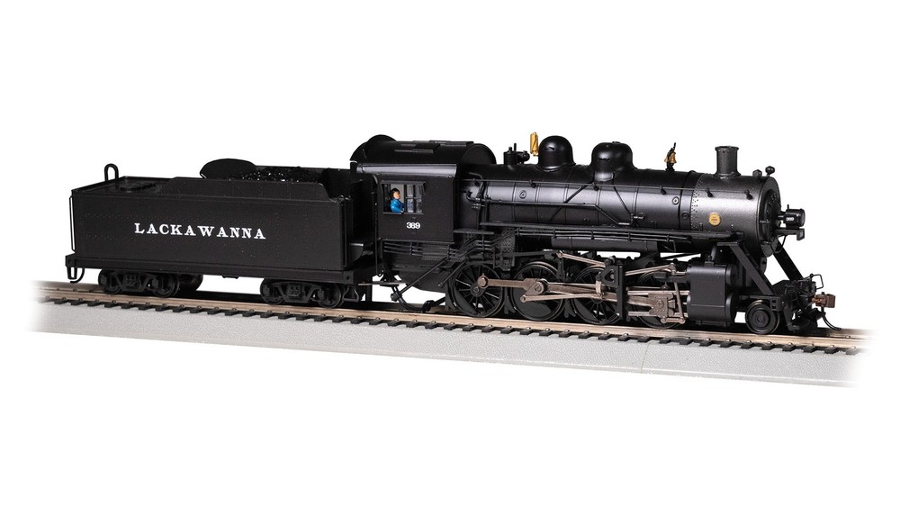 Bachmann 57908 HO Lackawanna Baldwin 2-8-0 Steam Locomotive Standard DC #369